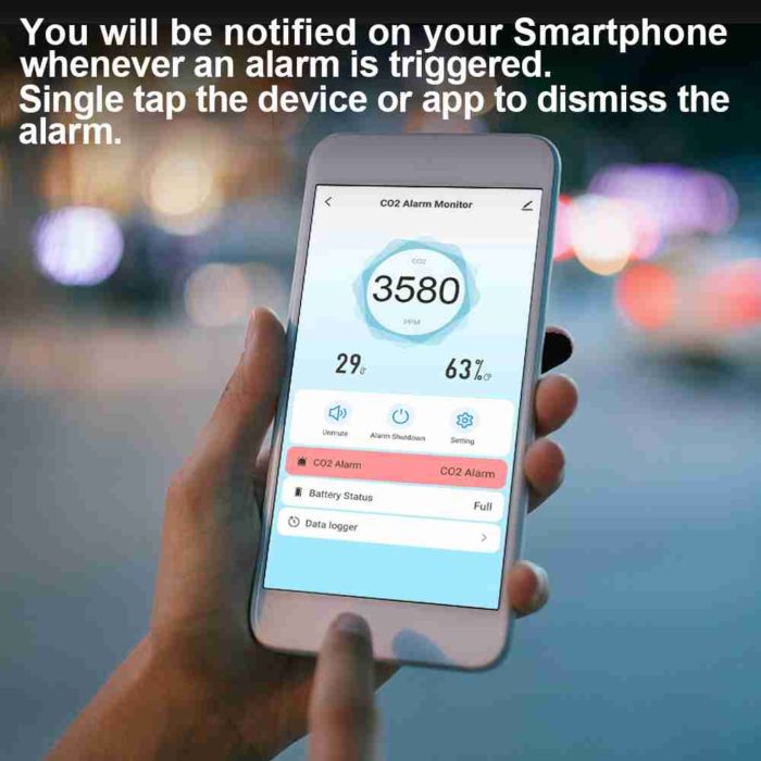 co2 monitor app control