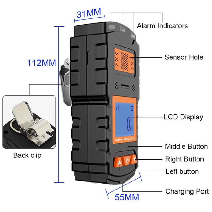 carbon monoxide detector battery