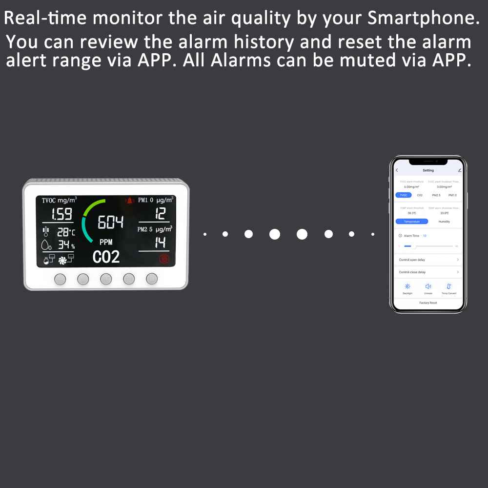 Xiaomi Smart Air Quality Monitor PM2.5 Detector - Domotique de Lunarok