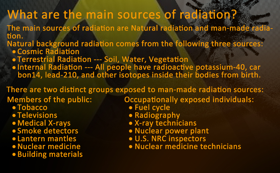 Main source of radiation